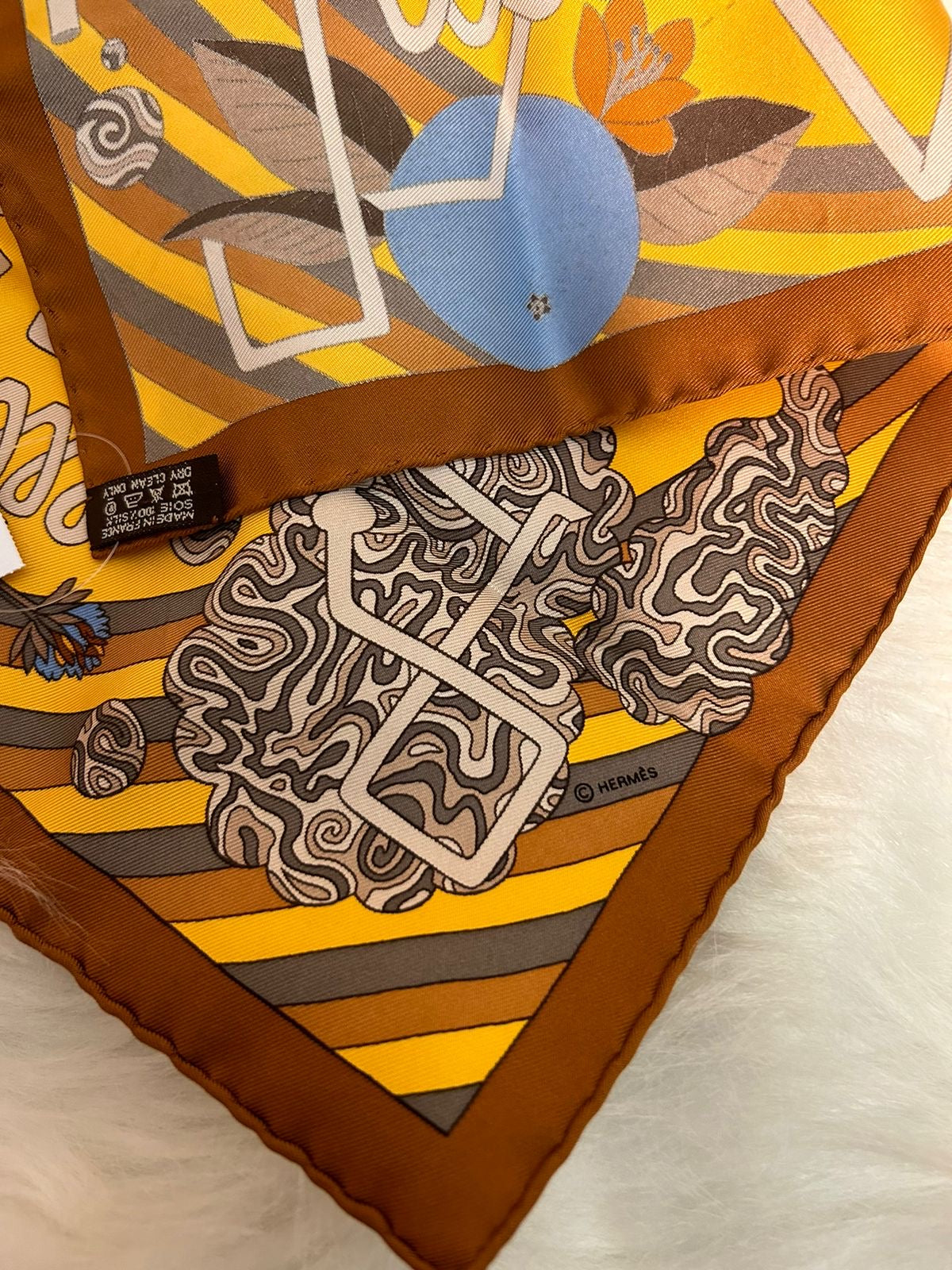 LENÇO HERMES SEDA PURA 40 X 40